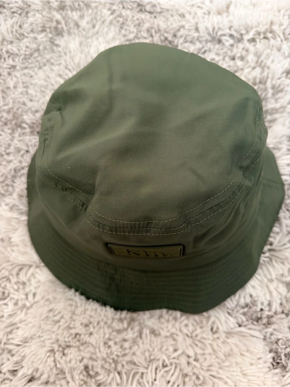 KIN Waterproof Satin Lined Bucket Hat-Olive Green L